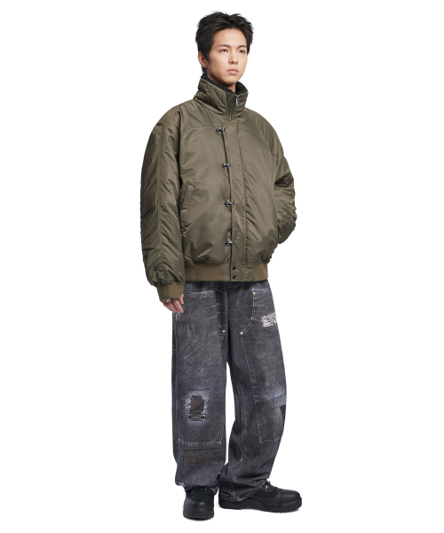 K.L BOMBER JACKET - KHAKI