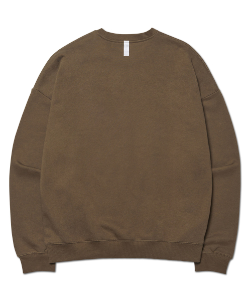 R.V LOGO SWEATSHIRT - BROWN