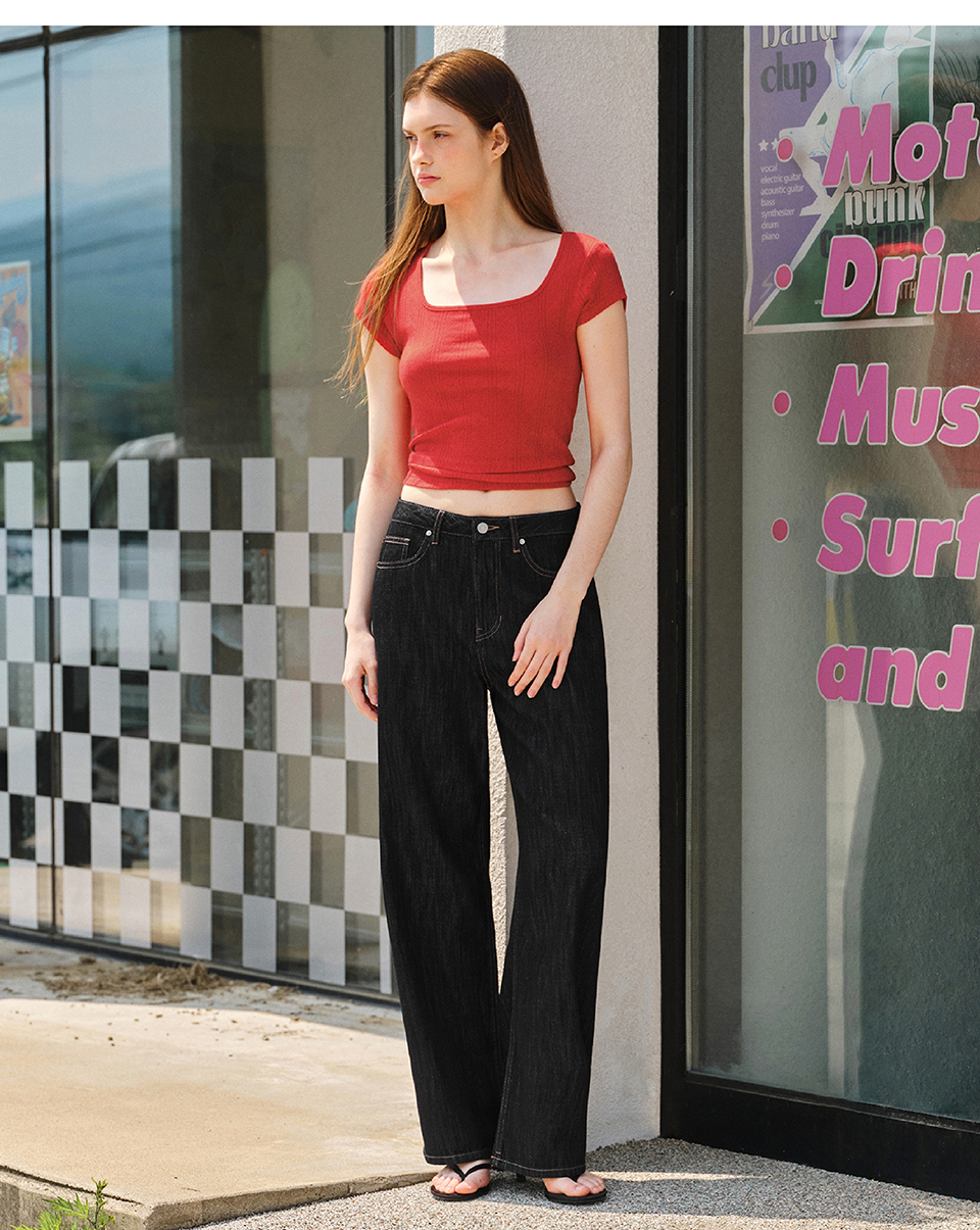 ★MUSINSA STANDARD★ Linen-like extra wide denim pants dark MUSINSA | MUSINSA STANDARD Linen-like extra wide denim pants