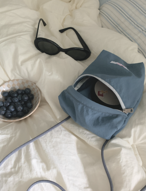 mini pocket bag - pale blue
