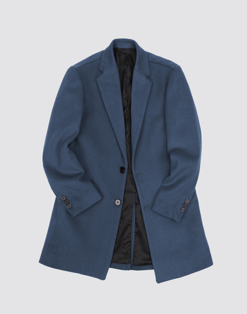 Легкое полупальто CO111 из шерсти regular fit на двух пуговицах