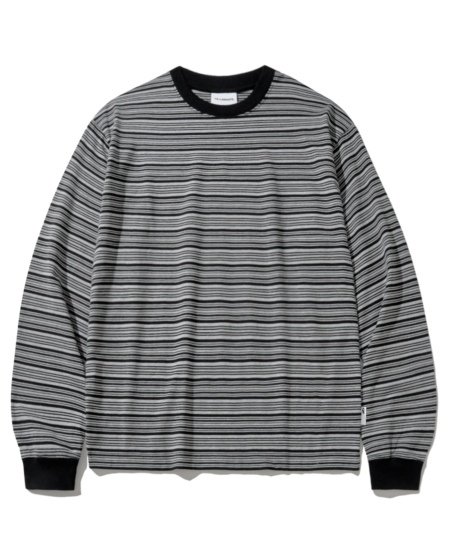 Multi Stripe Long Sleeve-Black