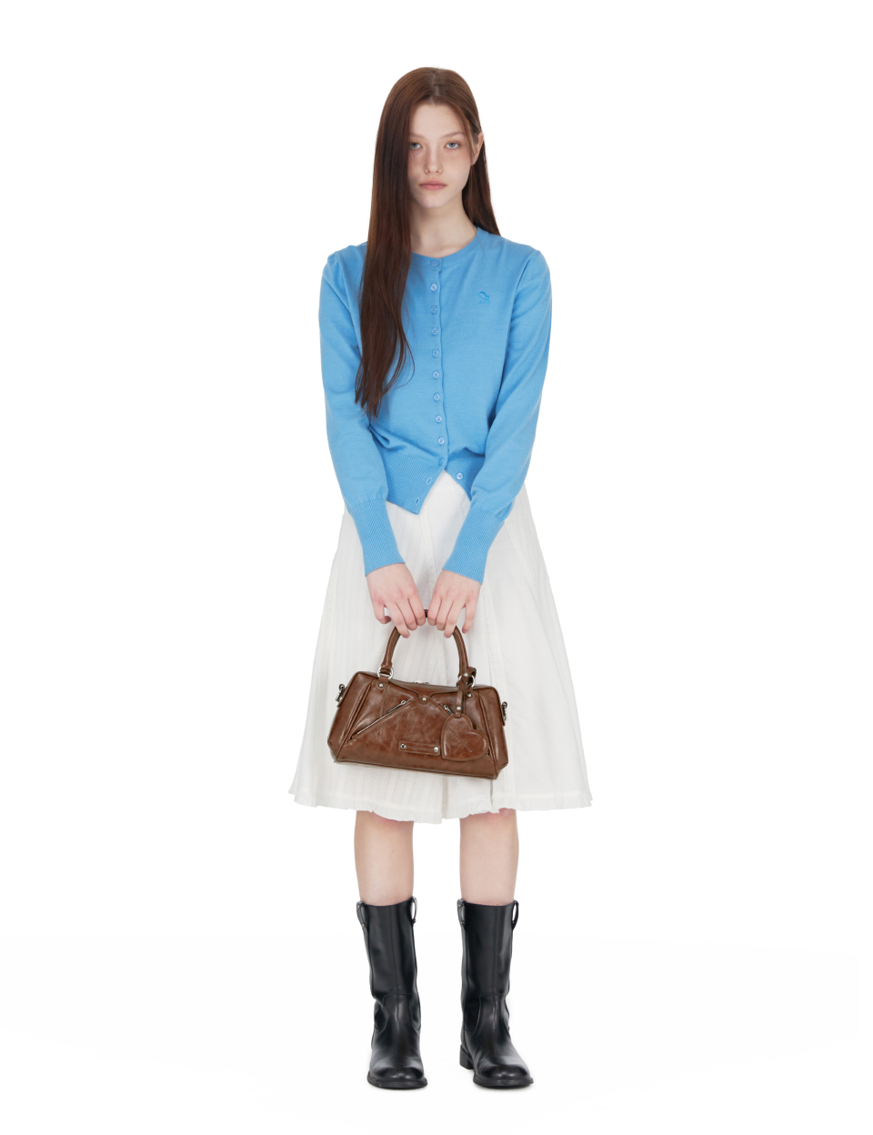 MUSINSA | SUNBURNPROJECT Faux Leather Mini M.O.S Bag, BROWN