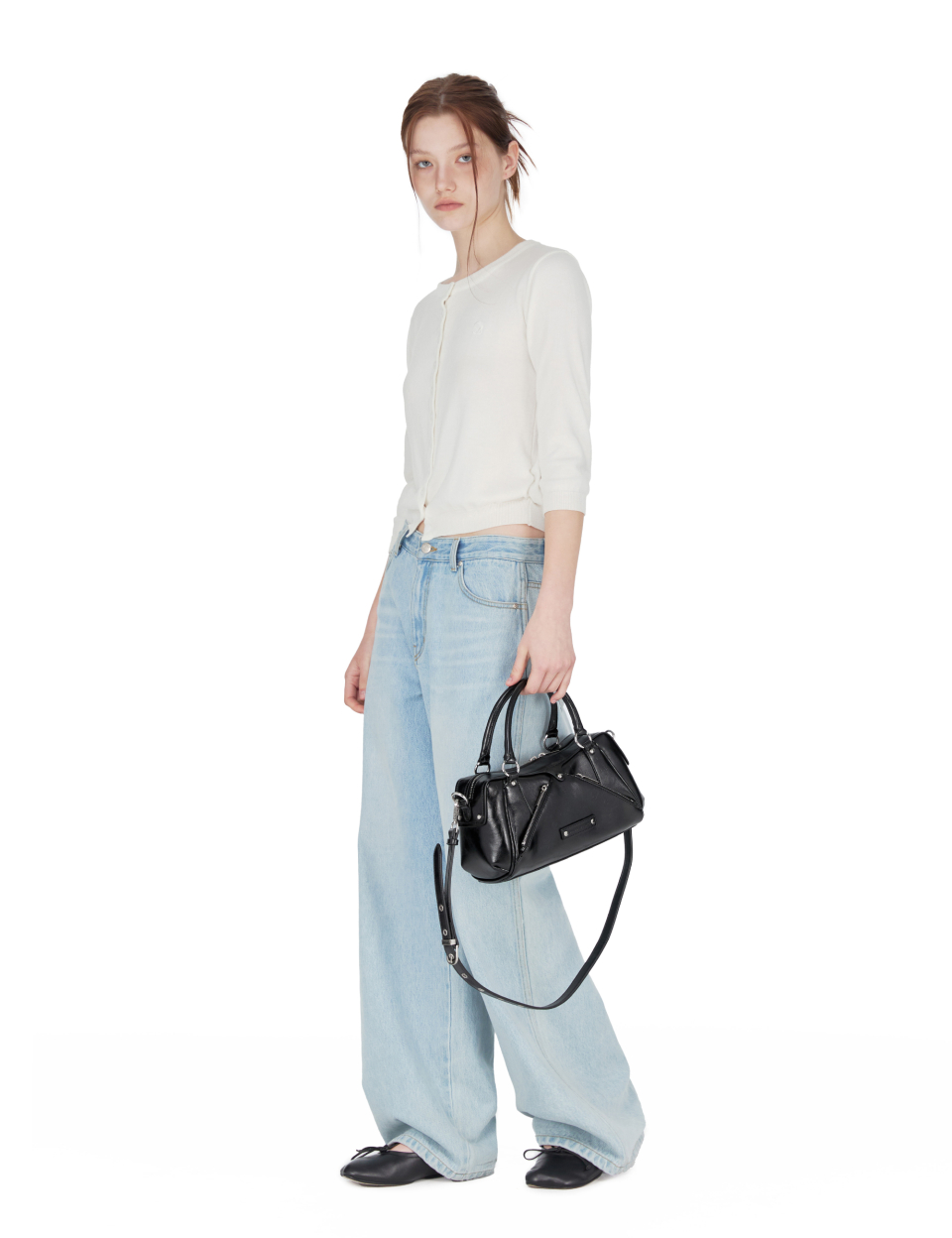 [SUNBURNPROJECT]Faux Leather Mini Bag★今旬なブランド MUSINSA | SUNBURN PROJECT Faux Leather Mini M.O.S Bag, BLACK