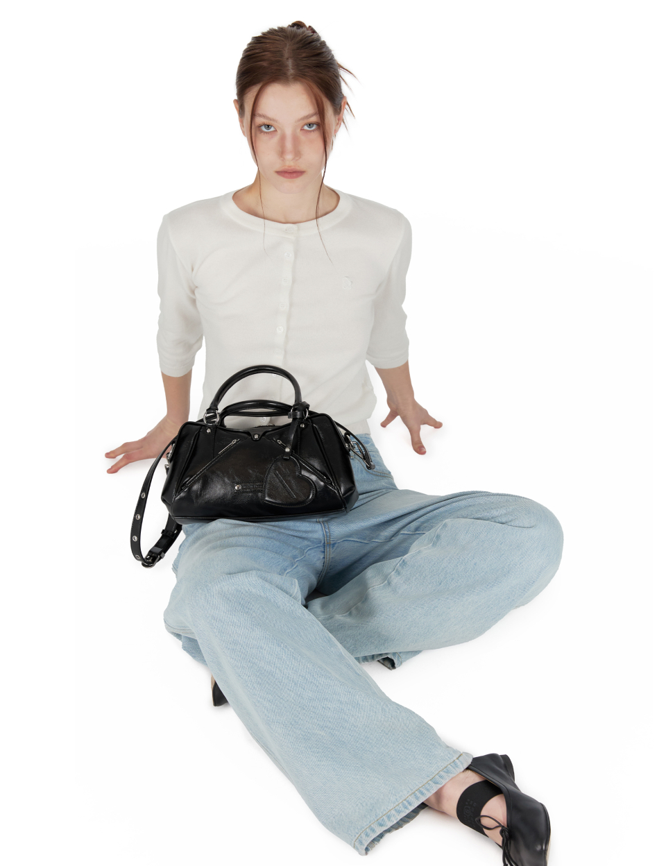 [SUNBURNPROJECT]Faux Leather Mini Bag★今旬なブランド MUSINSA | SUNBURN PROJECT Faux Leather Mini M.O.S Bag, BLACK