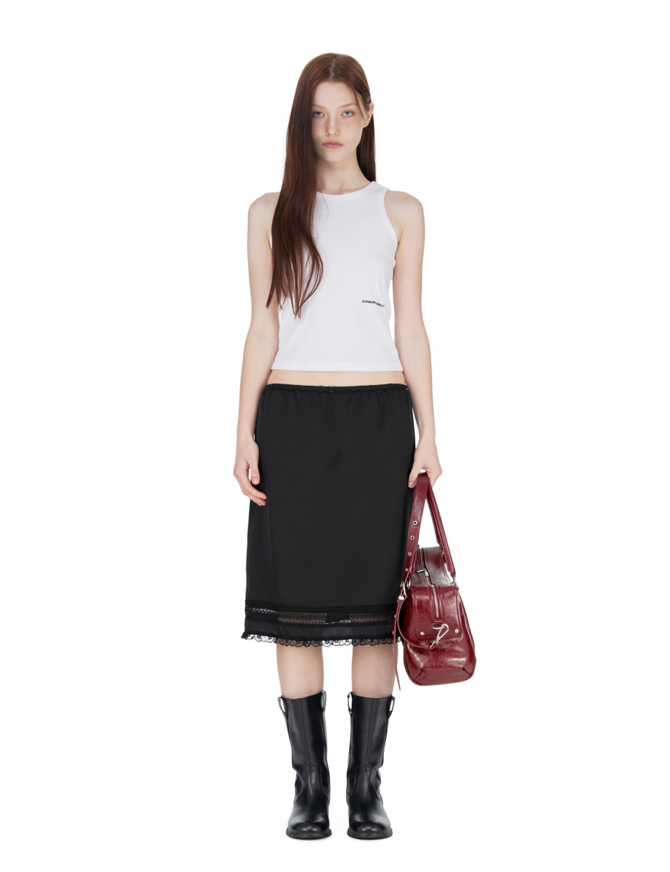 [SUNBURNPROJECT]Faux Leather Mini Bag★今旬なブランド MUSINSA公式 | SUNBURN PROJECT Faux Leather M.O.S Bag, BURGUNDY