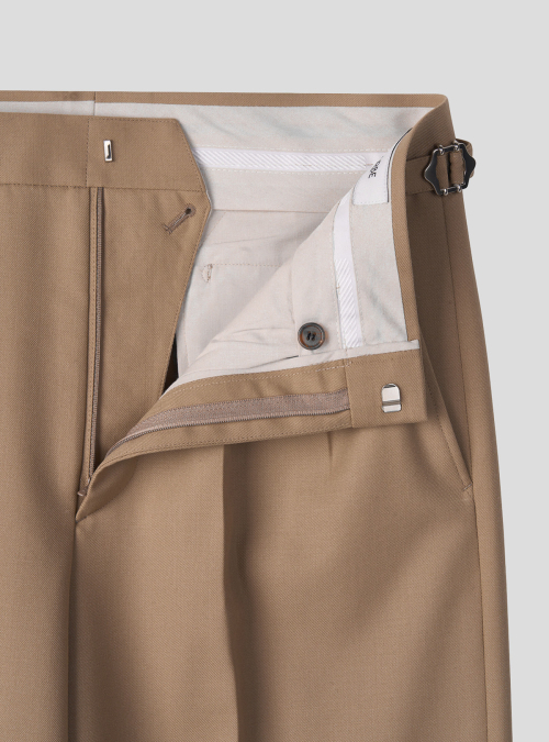 High Waist Flare брюки бежевый