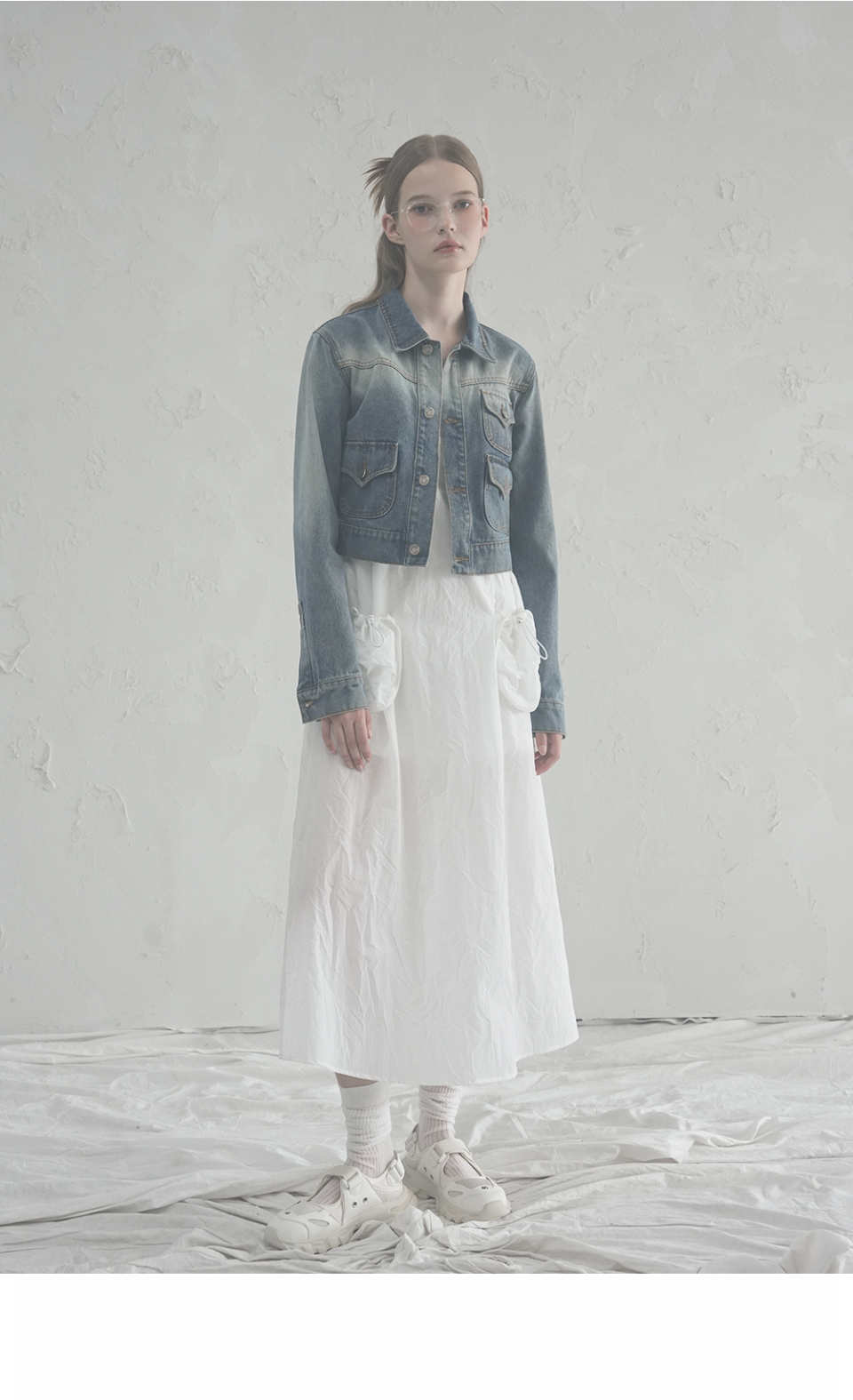 MUSINSA | AVANDRESS 3Pocket Brush Denim Jacket - 2COL