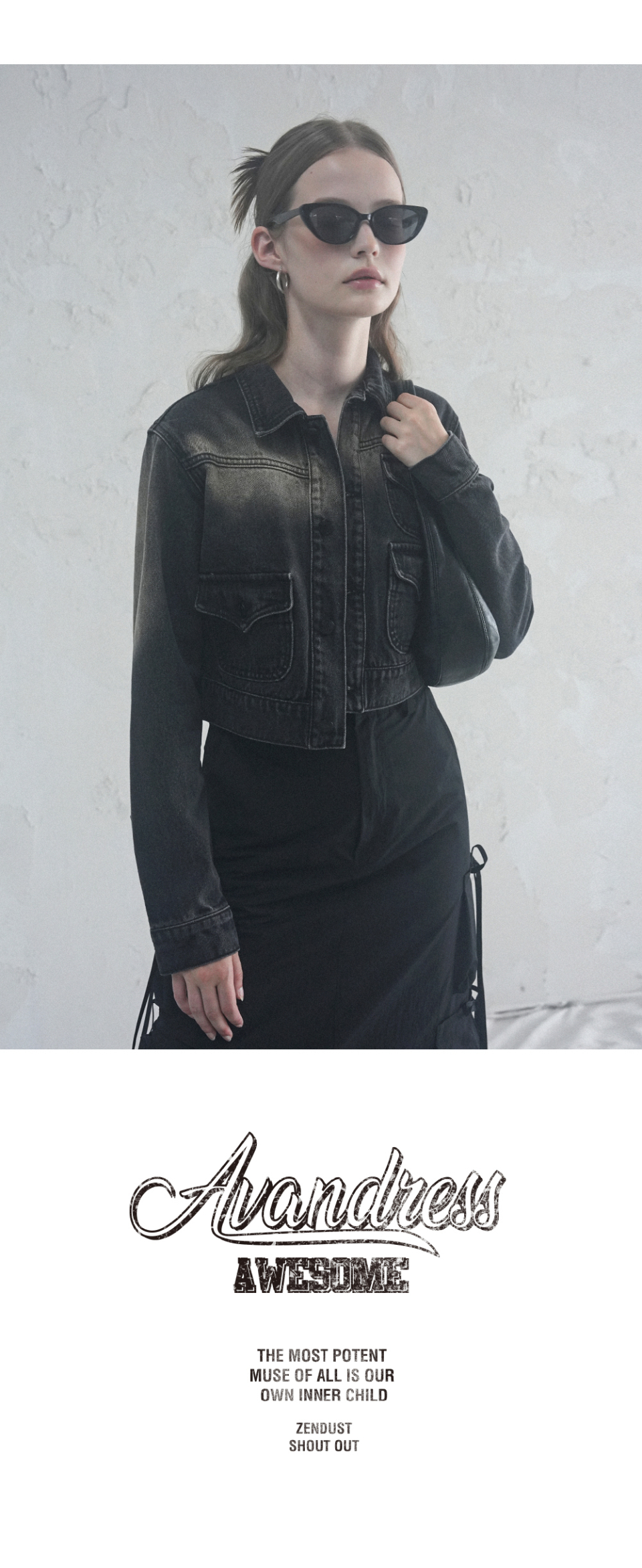 MUSINSA | AVANDRESS 3Pocket Brush Denim Jacket - 2COL