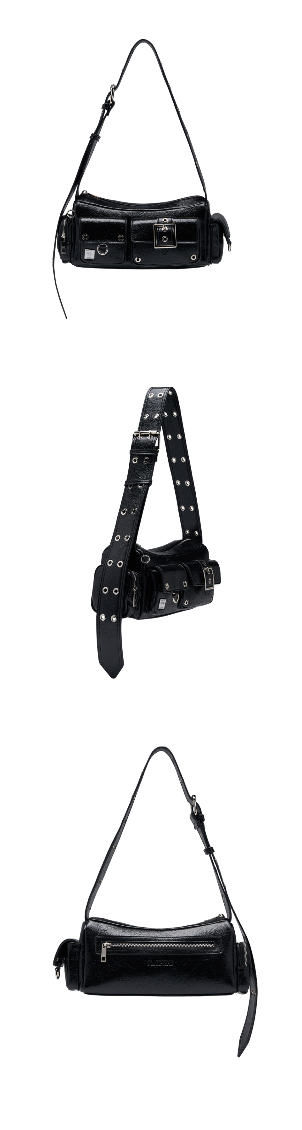 【BLACK PURPLE】24FW Fortress Bag ★男女共用★韓国人気★ BLACK PURPLE Fortress Bag