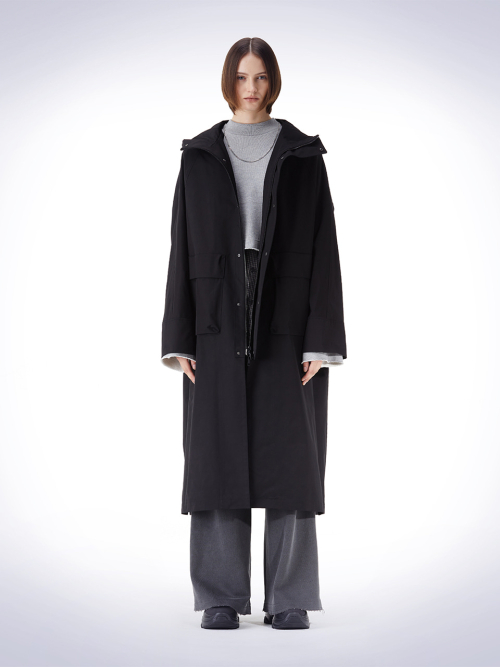 DOLMAN рукав HOODY COAT чёрный