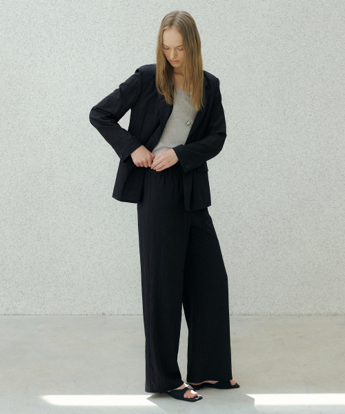 AIRY SOFT ANORAK BANDING PANTS_2COLOR