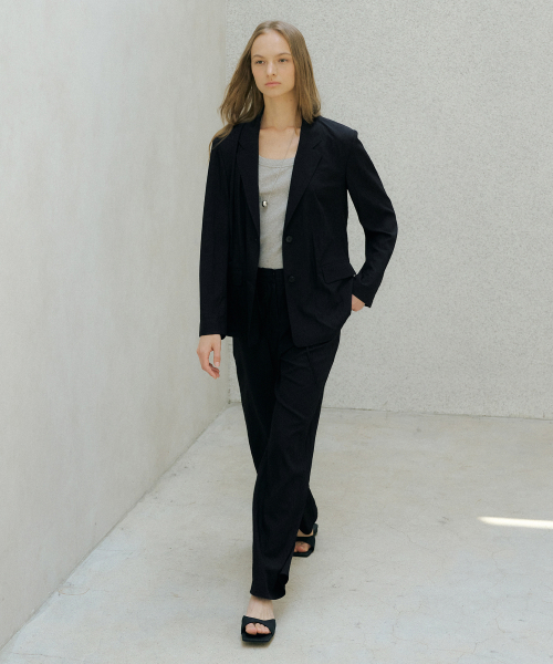 AIRY SOFT ANORAK BANDING PANTS_2COLOR