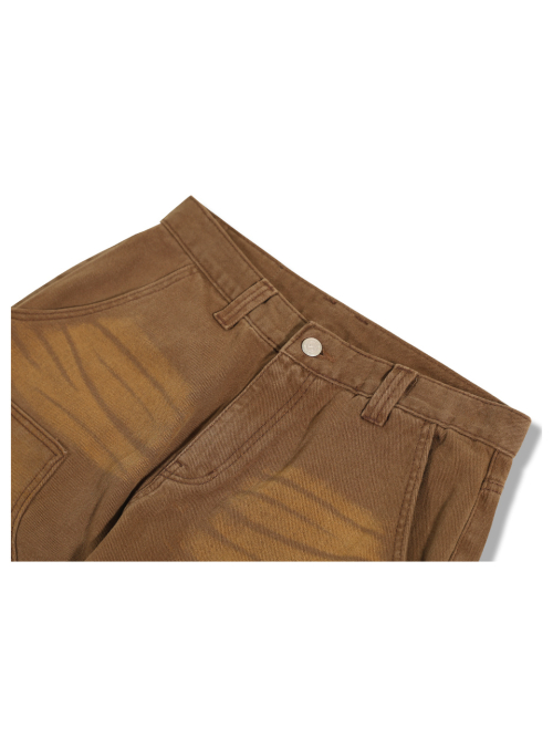 Брюки карпентер из хлопка Brown
