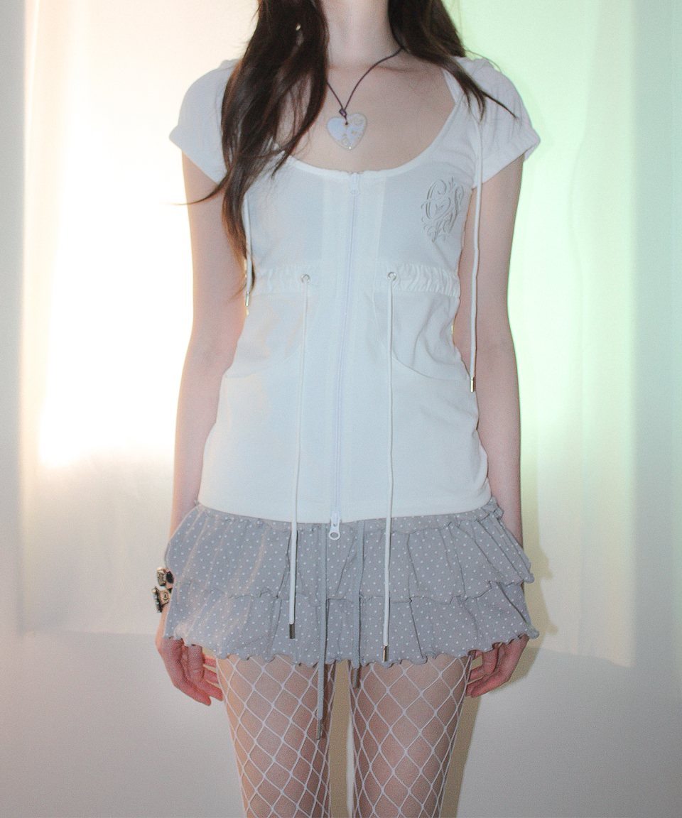 [eessay] DOT CANCAN SKIRT /追跡付 MUSINSA | EESSAY DOT CANCAN SKIRT - GRAY