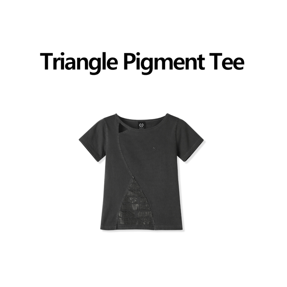 [AVANDRESS] Triangle Pigment Tee★Tシャツ MUSINSA公式 | AVANDRESS Triangle Pigment Tee CHARCOAL
