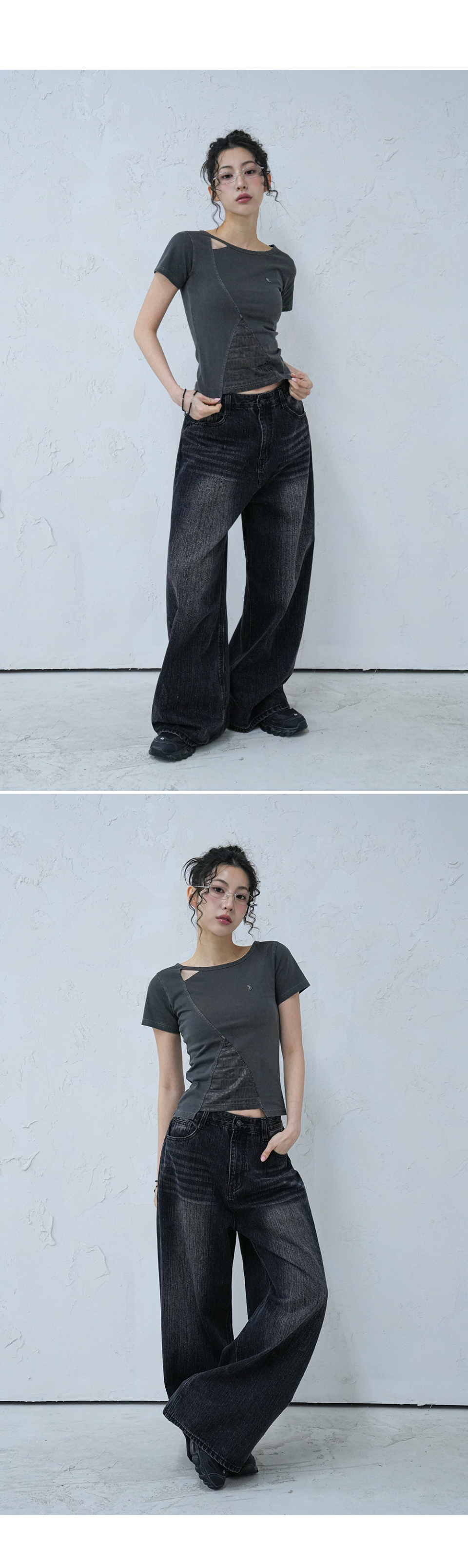 Tシャツ・カットソー AVANDRESS Triangle Pigment Tee CHARCOAL MUSINSA | AVANDRESS Triangle Pigment Tee CHARCOAL