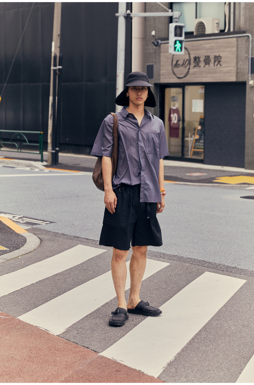 Легкая рубашка gaia short sleeve shirt charcoal