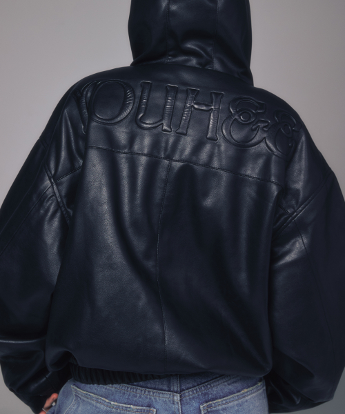 FAUX LEATHER JUMPER чёрный