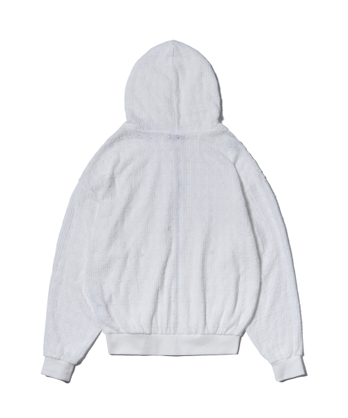 LACE капюшон ZIP-UP белый