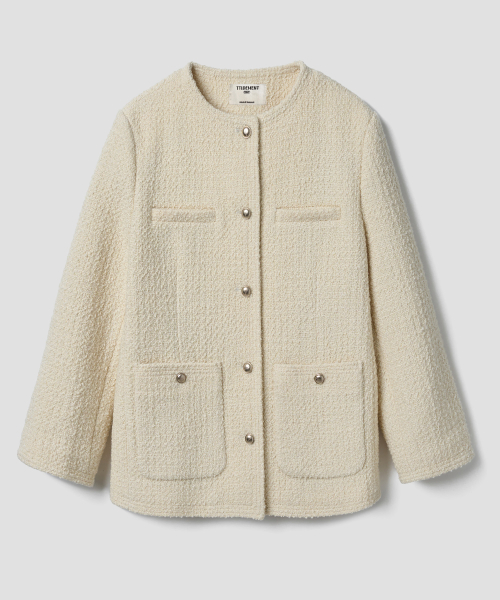CLASSIC HALF TWEED куртка CREAM