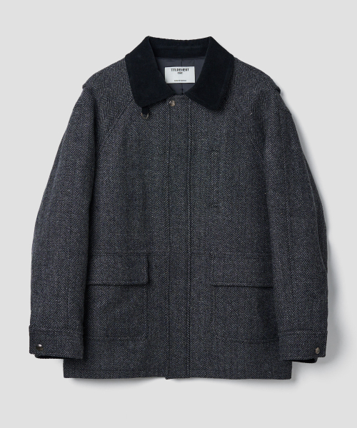 80s BRITISH HUNTING куртка CHARCOAL