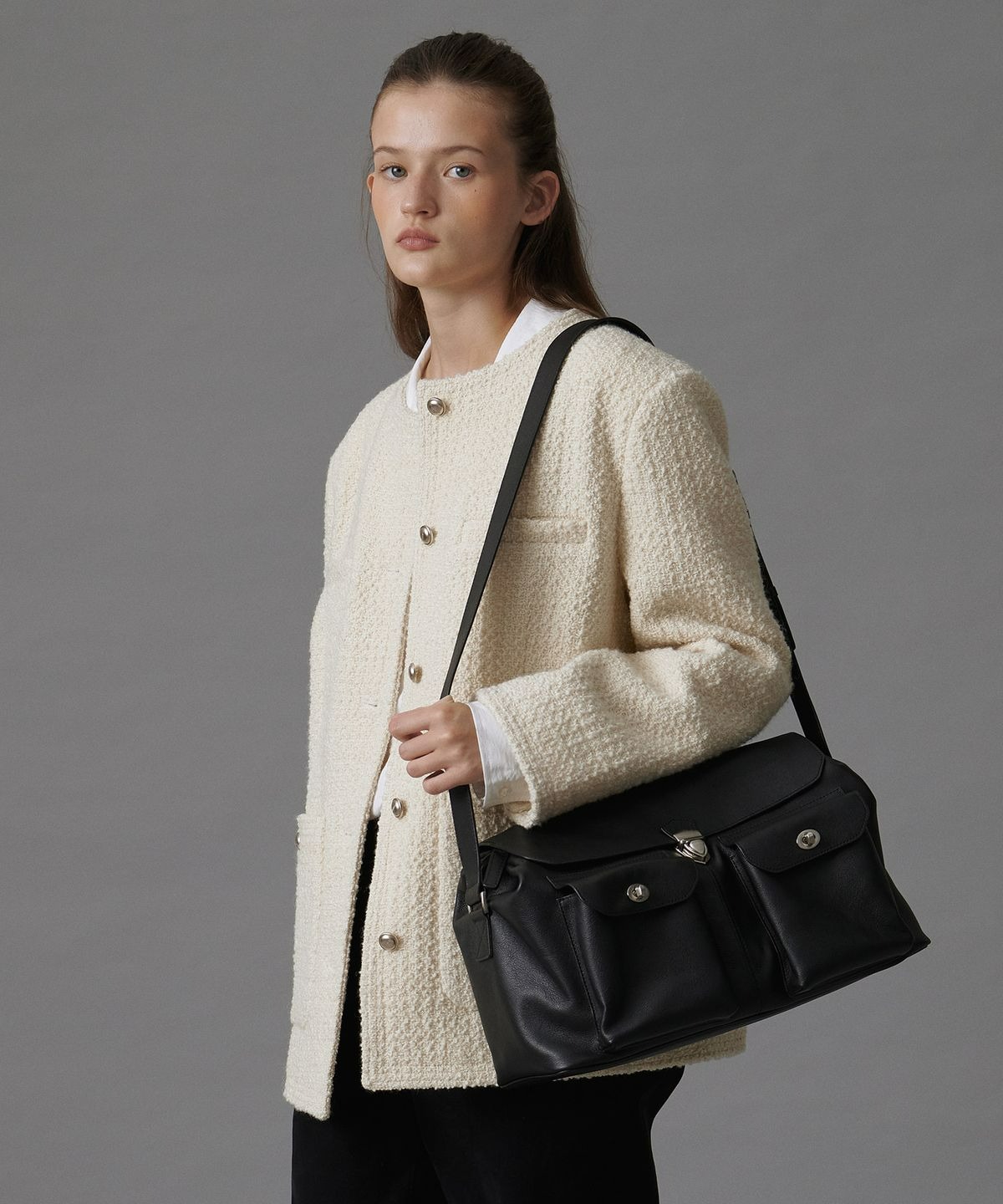 FLAP карман SATCHEL BAG чёрный