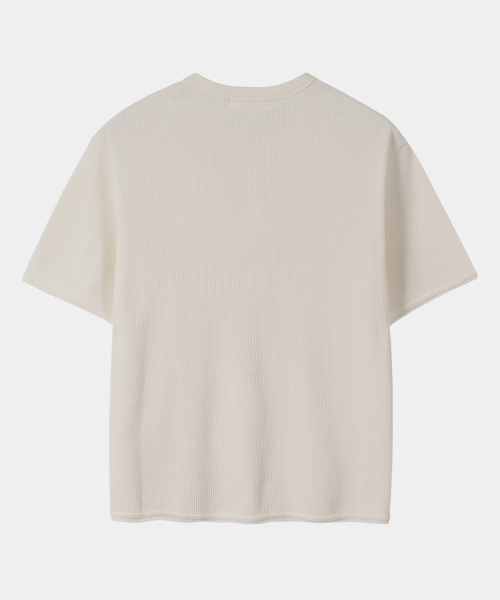 Dima хлопок Henley Short-Sleeve T-Shirt слоновая кость