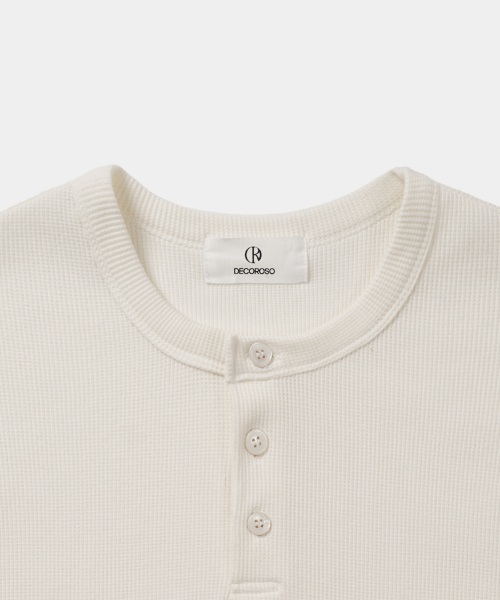 Dima хлопок Henley Short-Sleeve T-Shirt слоновая кость