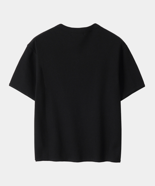 Dima хлопок Henley Short-Sleeve T-Shirt чёрный