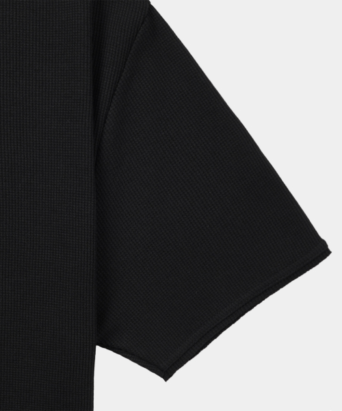 Dima хлопок Henley Short-Sleeve T-Shirt чёрный