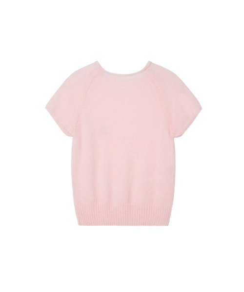 RAGLAN HALF рукав трикотаж топ - розовый