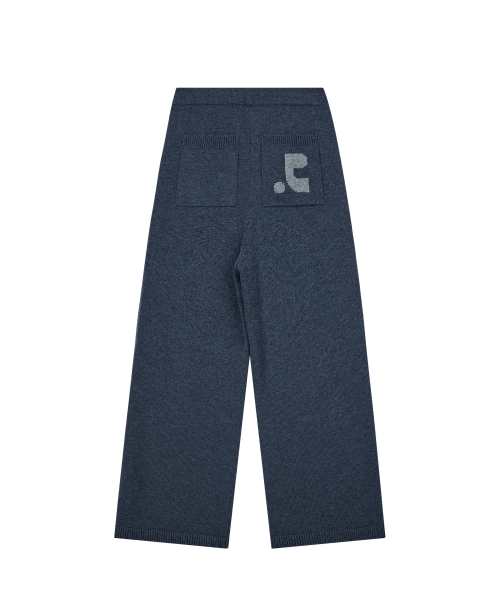 KNIT POCKET брюки - синий