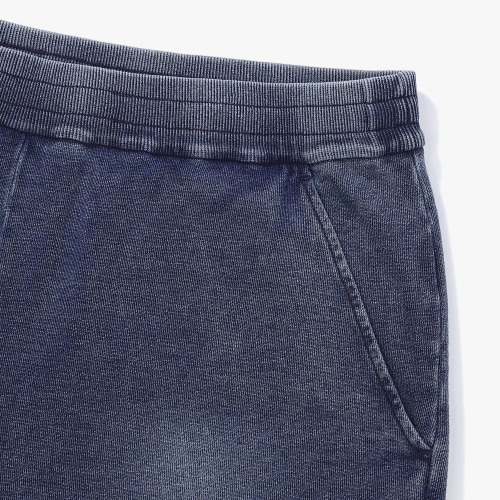Трикотажные шорты с эффектом вареного денима DENIM