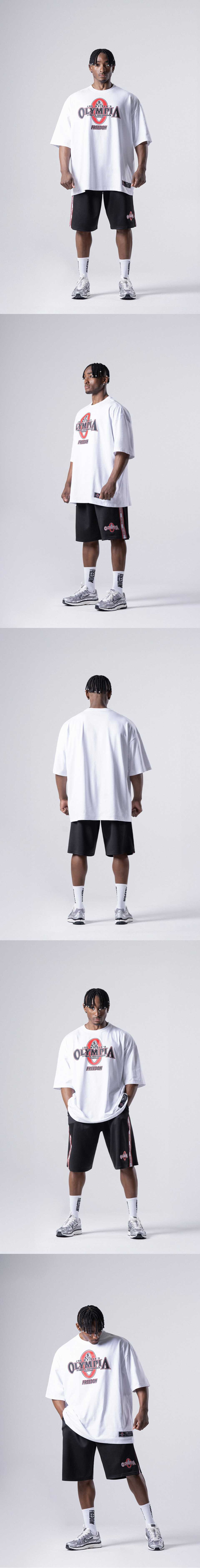 MUSINSA公式 | FREEDOM Olympia Big Logo T-Shirt_2color