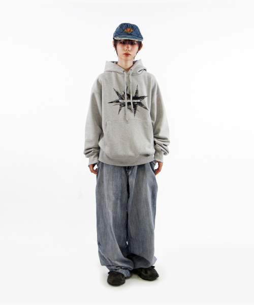 Throwing Star Худи, Melange Grey
