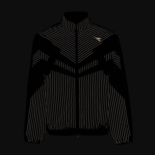 Беговая куртка Legacy Reflective Stripe (BLACK PATTERN)