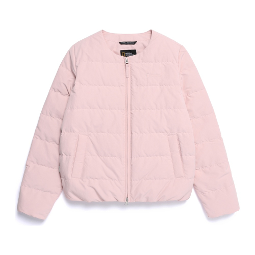 Женский легкий пуховик Heron U-neck N254WDW920 PINK
