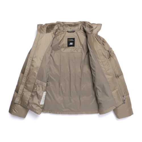 Пуховик N254UDW970 с высоким воротником OAK BEIGE