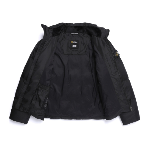 Пуховик-куртка N254UDW970 с высоким горлом BLACK