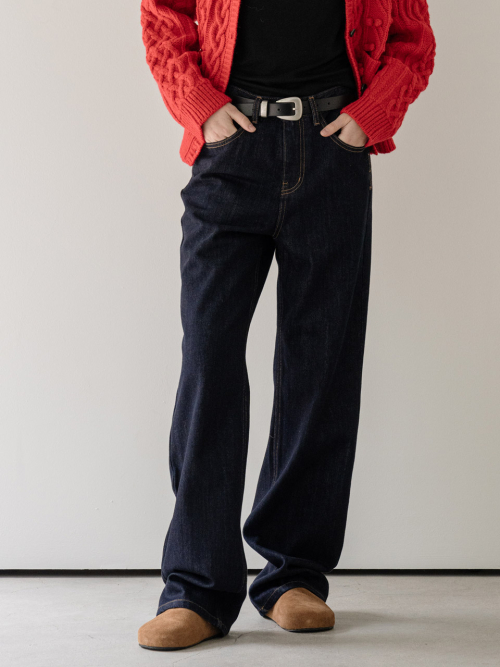 KAIHARA japan fabric denim брюки - indigo