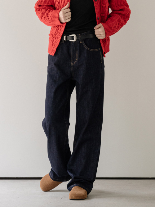 KAIHARA japan fabric denim брюки - indigo