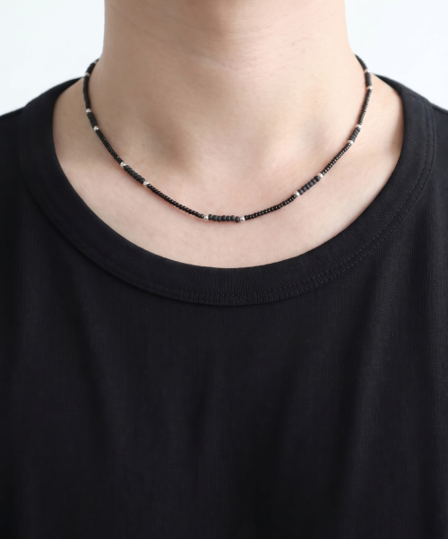 Men's Black Necklace CLEF GROOVE LINK NEC thumbnail 3
