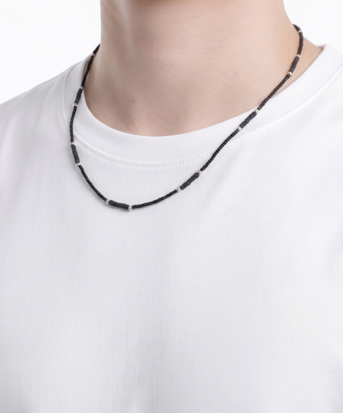 Men's Black Necklace CLEF GROOVE LINK NEC thumbnail 5