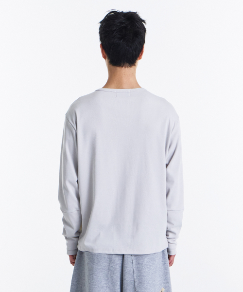 Loop Overlayer Long sleeve (Light Grey)