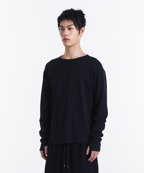 Loop Overlayer Long sleeve (Black)