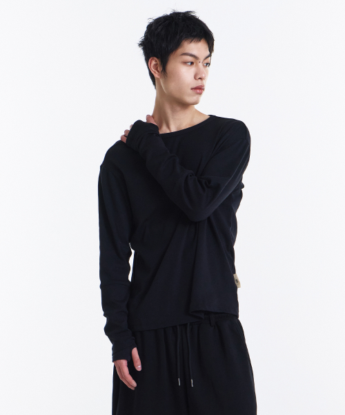 Loop Overlayer Long sleeve (Black)
