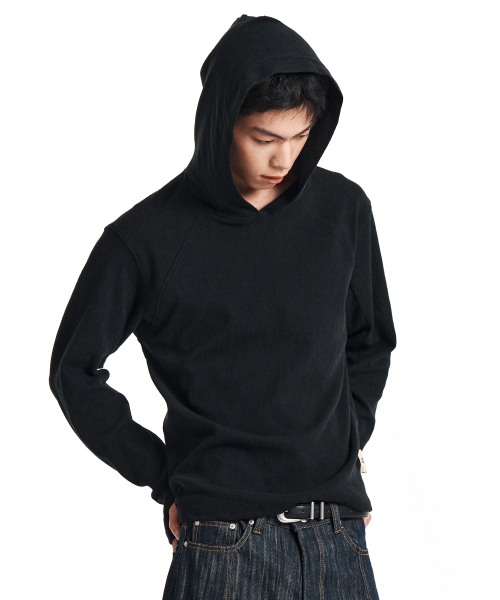 Frame Slub Knit худи (Black)