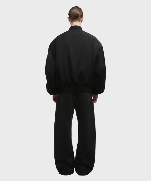 (U) Шерстяной бомбер BROAD BOMBER WOOL BLACK WOOL