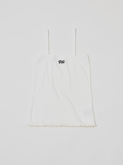[GIZA COTTON FABRIC] Кроп-топ с логотипом_White